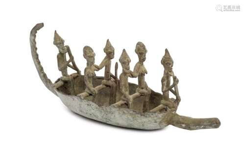 Bronze boat Dogon people Mali 20th Century