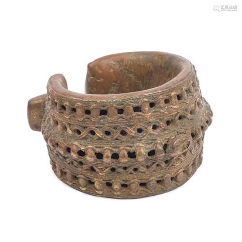 A Benin bronze bracelet 20th Century