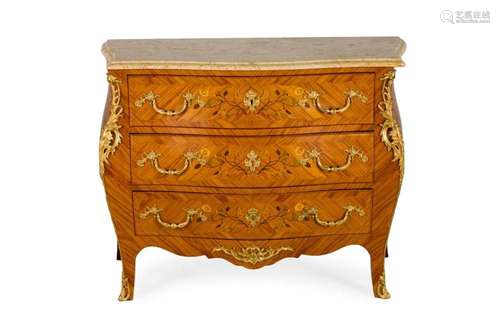 A Louis XV bombe chest 20th Century