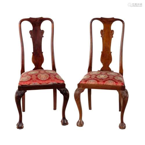 An English style chairs set circa 1900