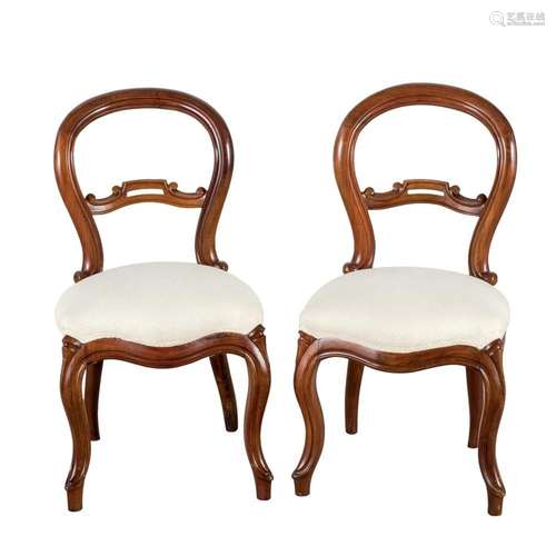 Four victorian chairs. England 19th C.