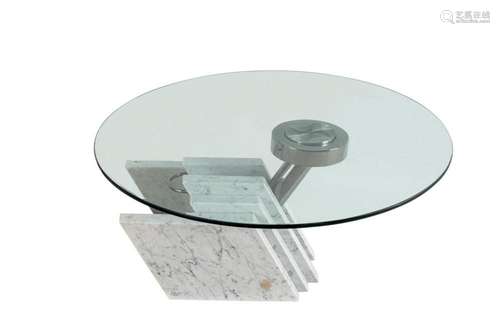 A coffee marble table. 20th Century