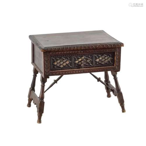 An Spanish style auxiliar table. 19th C