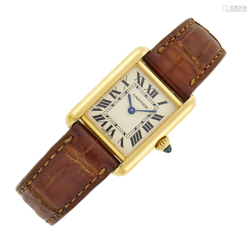 Cartier Gold 'Tank Louis' Wristwatch, Ref. 2442