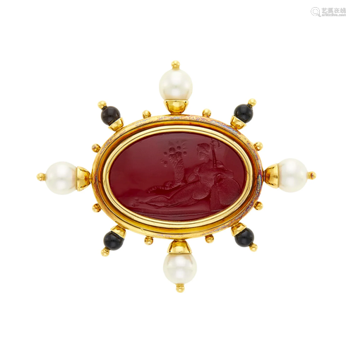 Elizabeth Locke Gold, Glass Intaglio, Mother-of-Pearl, Cultu...