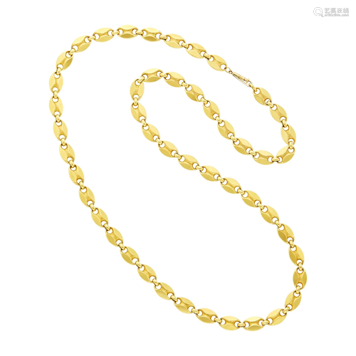 Long Gold Chain Necklace