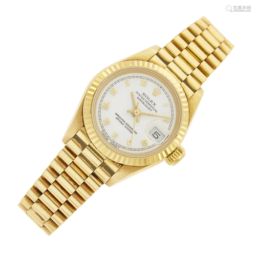 Rolex Gold 'Oyster Perpetual Datejust 26' Wristwat...