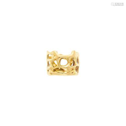 Charles Loloma Freeform Gold Band Ring