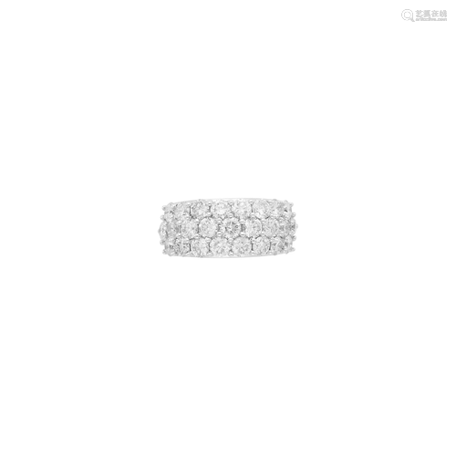 White Gold and Diamond Ring