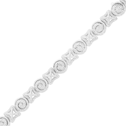 White Gold and Diamond Bracelet