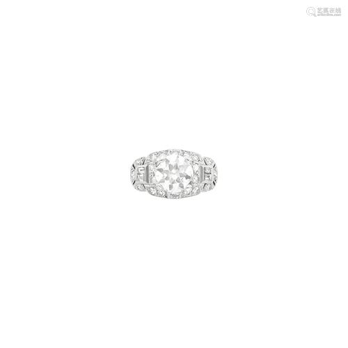 Platinum and Diamond Ring