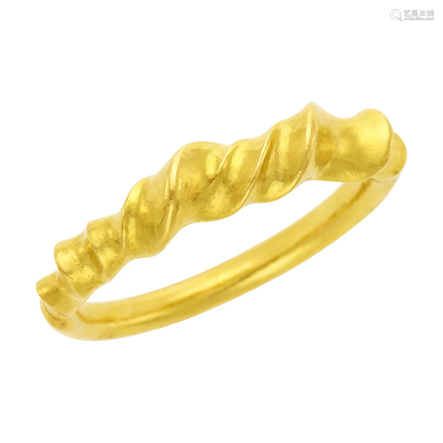 Ilias Lalaounis Gold Bangle Bracelet