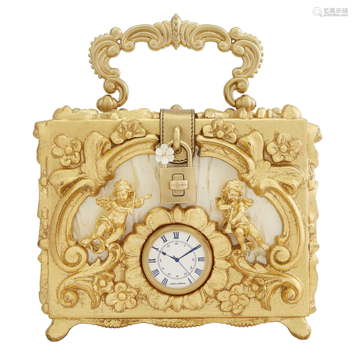 Dolce & Gabbana 'Clock' Wood Box Bag