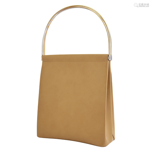 Cartier Tan Leather 'Trinity' Bag