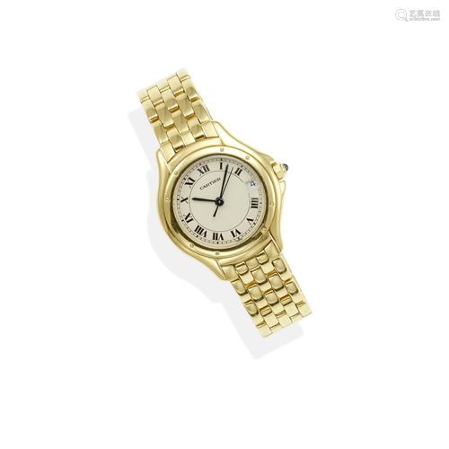 CARTIER: AN 18K GOLD 'COUGAR' WRISTWATCH