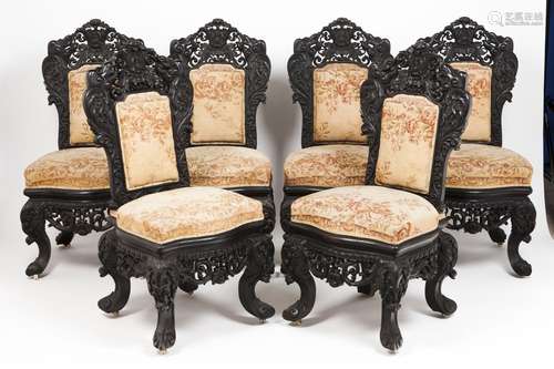 A set of six chairs