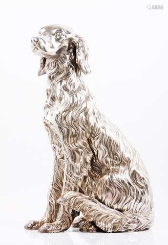 A seated dog, MANUEL ALCINO