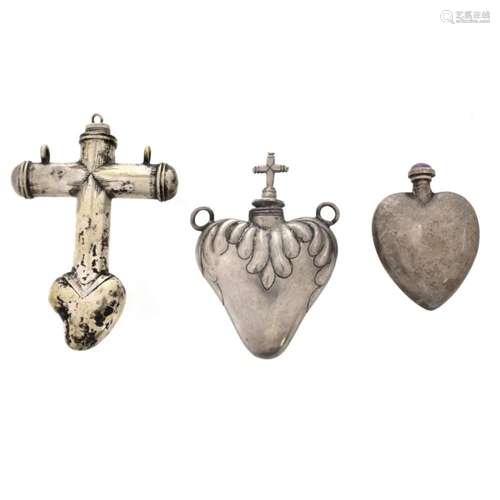 Spanish Colonial Holy Water Flasks