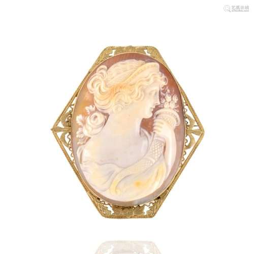 Antique Cameo Pendant / Brooch