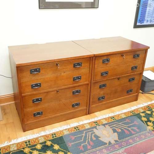 Pair of Stickley File Cabinets