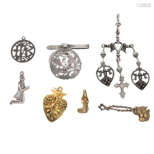 Spanish Colonial Silver Pendants