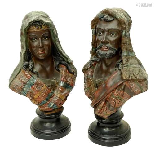 Polychrome Orientalist Figures