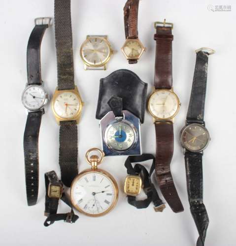 A Tavannes Watch Co 9ct gold hexagonal cased lady's wristwat...