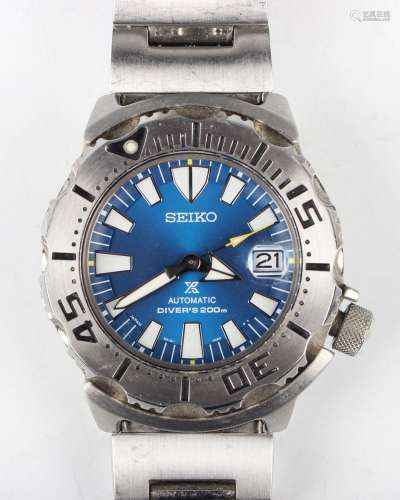 A Seiko Prospex Automatic Air Diver's 200m stainless steel g...