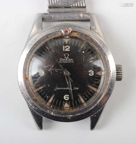 An Omega Automatic Seamaster 300 stainless steel cased gentl...