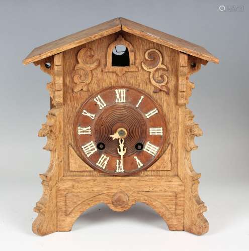 A 19th century Black Forest cuckoo clock with twin fusee mov...