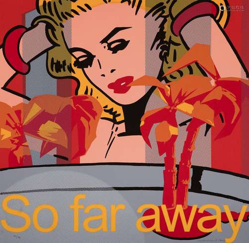 MARIA LUISA SANZ (Madrid 1946). “So far away”.Silkscreen on ...