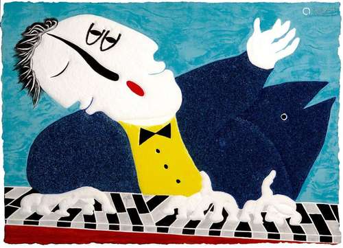 JOAN GARCÍA RIPOLLÉS, (Castellón, 1932)."Pianist"....