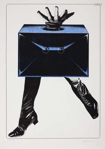 20th century Italian School.Untitled, 1972.Silkscreen on pap...