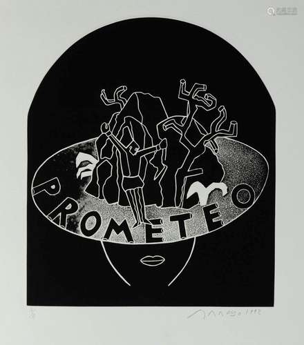 EDUARDO ARROYO (Madrid, 1937-2018)."Prometeo, Hats for ...