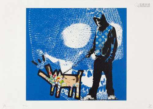 DEATH NYC (New York, 1979)."Banksy, Haring dog", 2...