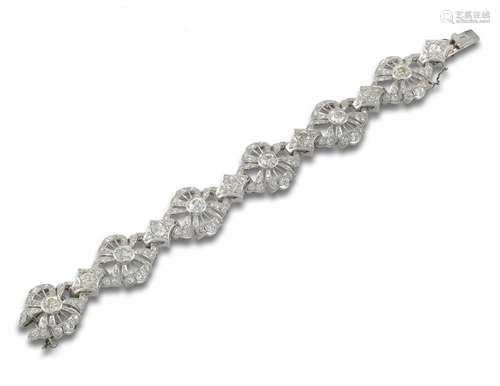 Antique platinum bracelet.