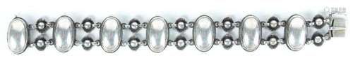 GEORG JENSEN STERLING BRACELET, DENMARK, #63, L 7"