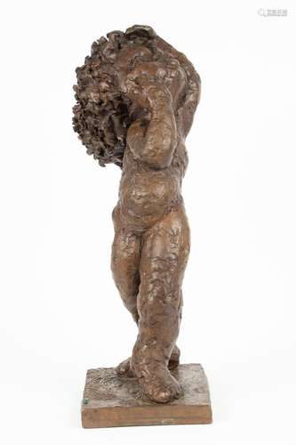 BETTY JACOBS, USA( -1975) BRONZE SCULPTURE, C 1960 H 16"...