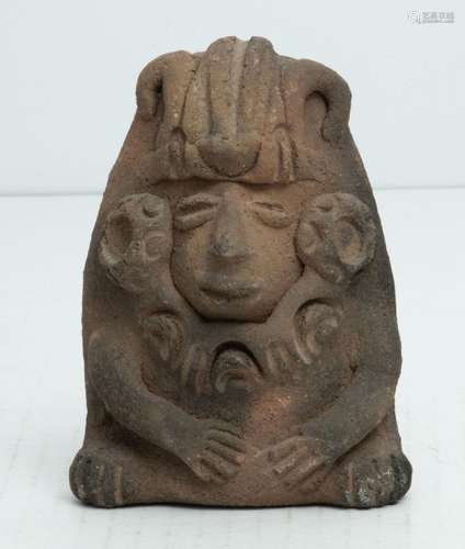 PRE-COLUMBIAN, CLAY FIGURE, H 5"