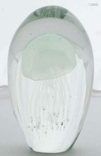 MURANO "JELLYFISH" HAND MADE GLASS PAPER WEIGHT, H...