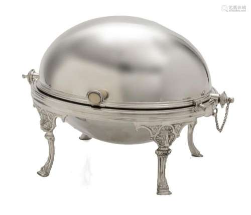 ENGLISH SHEFFIELD PLATE ROLLING DOME ENTREE SERVER, C. 1900 ...