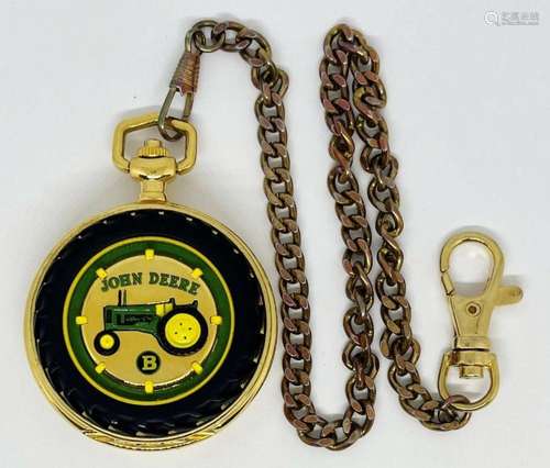 JOHN DEERE TRACTOR POCKET WATCH