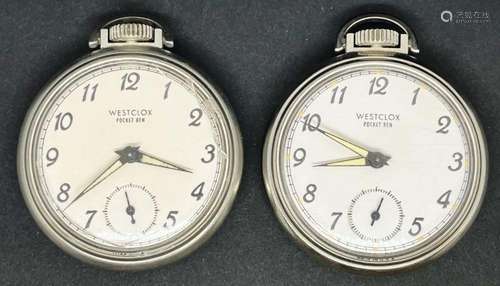 (2) WESTCLOX POCKET BEN POCKET WATCHES