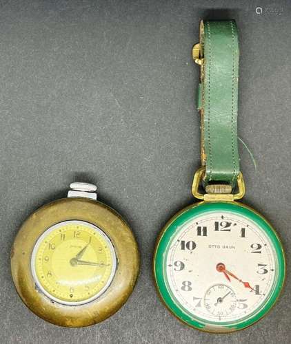 (2) VINTAGE POCKET WATCHES OTTO GRUN