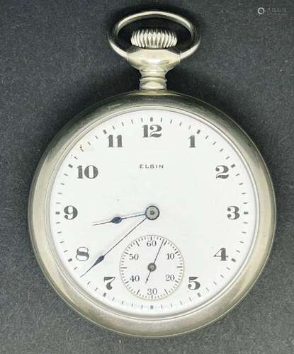 1921 ELGIN 16 SIZE OPENFACE POCKET WATCH