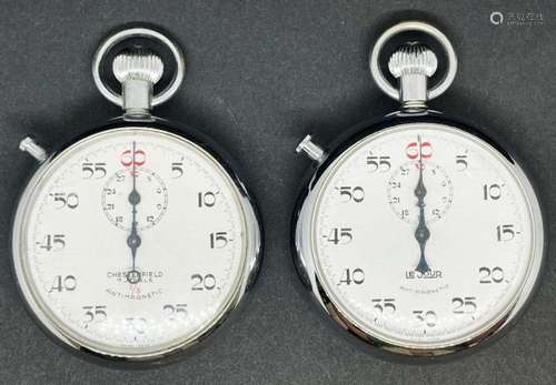 (2) STOP WATCHES LE JOUR & CHESTERFIELD