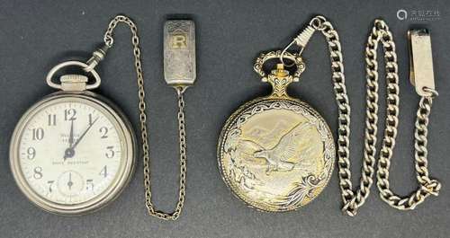 (2) WESTCLOX POCKET WATCHES SCOTTY &