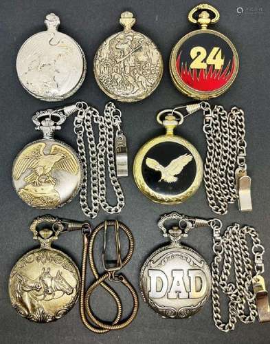 (7) POCKET WATCHES - (1) ANTI-MAGNETIC