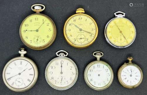 (7) PARTS/REPAIR POCKET WATCH LOT