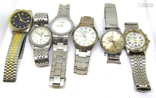 (6) MENS WATCHES - JOHN WEITZ, SKAGEN,